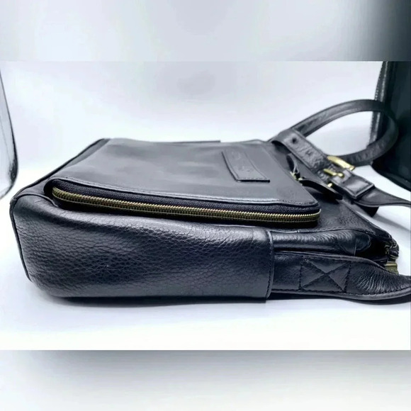 Fossil  Genuine Black Leather The New American Classic Crossbody Bag 75082 - Picture 10 of 14
